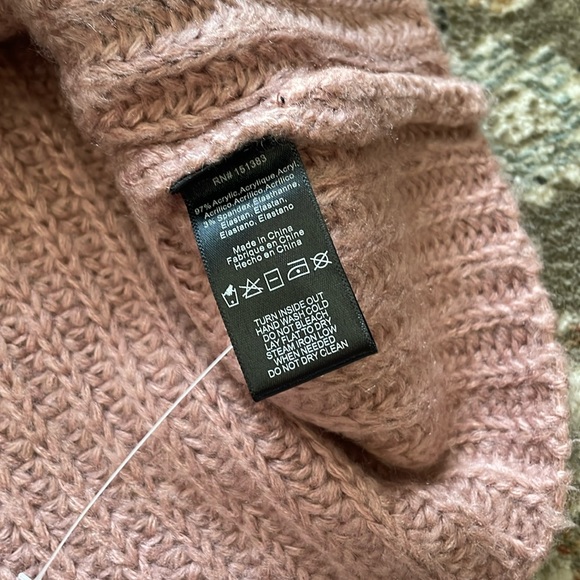 Anthropologie Dusty Pink Puff Sleeve Buttoned Cardigan - Picture 8 of 10